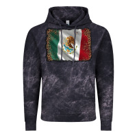 Mexico Flag Black Glitter Leopard Vintage Hoodie | Teevron