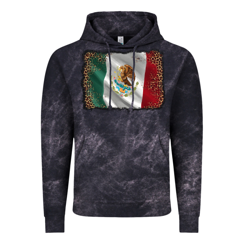 Mexico Flag Black Glitter Leopard Vintage Hoodie by AdoDesignShop | Teevron