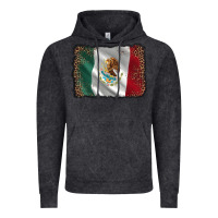 Vintage Black mexico flag black glitter leopard Vintage Hoodie - AdoDesignShop