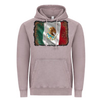 Vintage Zinc mexico flag black glitter leopard Vintage Hoodie - AdoDesignShop