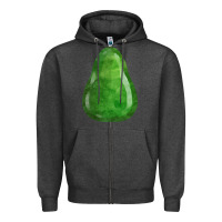 Charcoal Heather avocado fa element Zipper Hoodie - FaDigitalArtStudio