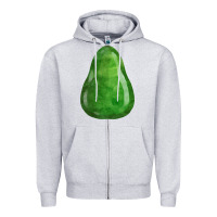 Heather Grey avocado fa element Zipper Hoodie - FaDigitalArtStudio