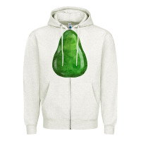 Oatmeal Heather avocado fa element Zipper Hoodie - FaDigitalArtStudio