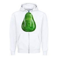 White avocado fa element Zipper Hoodie - FaDigitalArtStudio