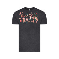 Vintage Black christmas ballerina shoes Vintage Tee - MaliasSmallBusiness