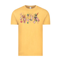 Vintage Mustard christmas ballerina shoes Vintage Tee - MaliasSmallBusiness