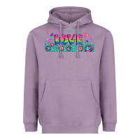 Lavender lgbt love with hearts and stars Heavyweight Hoodie - AdoDesignShop