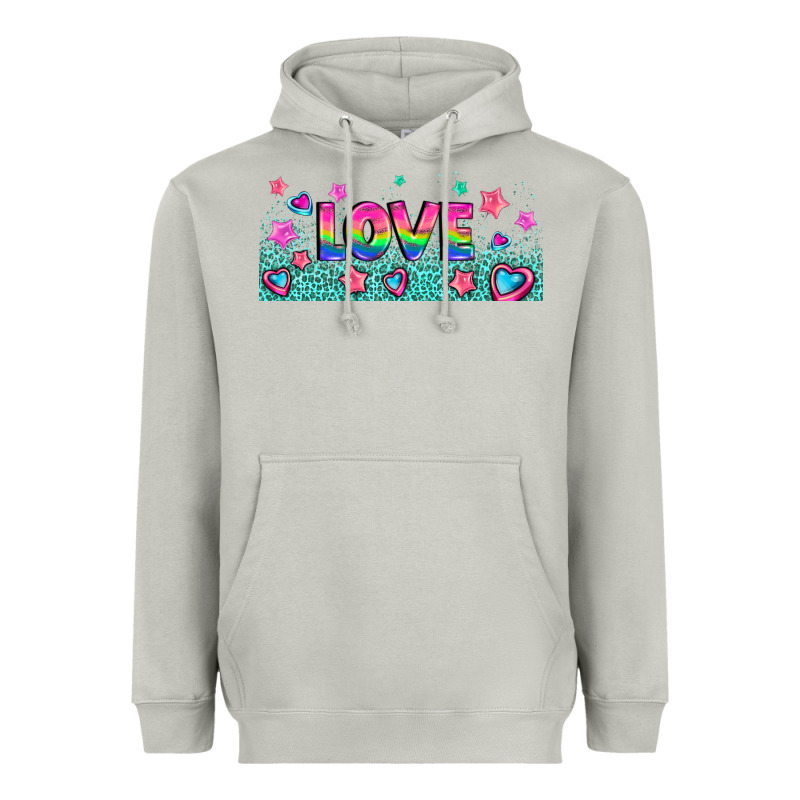 Lgbt Love With Hearts And Stars Heavyweight Hoodie by AdoDesignShop | Teevron