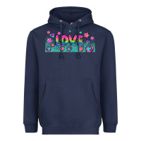 Navy lgbt love with hearts and stars Heavyweight Hoodie - AdoDesignShop