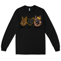 Black peace love shepherd Long Sleeve Tee - RanaPortraitStore