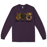 Plum peace love shepherd Long Sleeve Tee - RanaPortraitStore