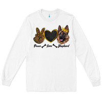 White peace love shepherd Long Sleeve Tee - RanaPortraitStore