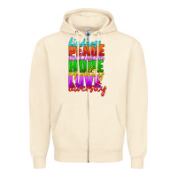 Sandshell kindness peace inclusion hope equality love diversity Zipper Hoodie - HRA Design Shop