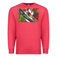 Cardinal mexico flag sunflowers roses and cactus with serape aztec and leopard Premium Sweatshirt - Artiststas