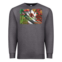 Mexico Flag Sunflowers Roses And Cactus With Serape Aztec And Leopard Premium Sweatshirt | Teevron