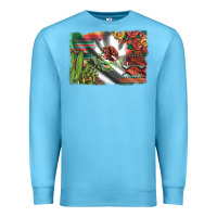 Ocean Blue mexico flag sunflowers roses and cactus with serape aztec and leopard Premium Sweatshirt - Artiststas