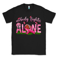 Black Football Nobody Fights Alone Classic Tee - texasbilliewilder