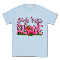 Dusty Blue Football Nobody Fights Alone Classic Tee - texasbilliewilder