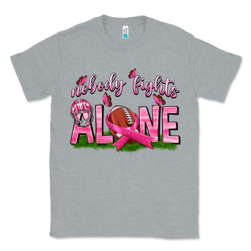 Football Nobody Fights Alone Classic Tee by texasbilliewilder | Teevron