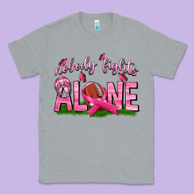 Football Nobody Fights Alone Classic Tee Designed By Texasbilliewilder