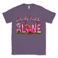 Lavender Football Nobody Fights Alone Classic Tee - texasbilliewilder