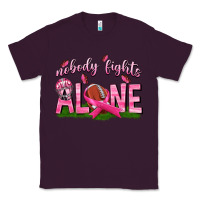 Plum Football Nobody Fights Alone Classic Tee - texasbilliewilder