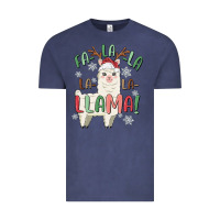 Vintage Denim fa la la llama Vintage Tee - MaliasSmallBusiness