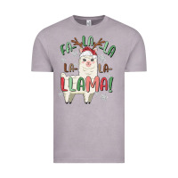 Vintage Zinc fa la la llama Vintage Tee - MaliasSmallBusiness