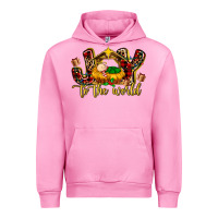 Fuchsia Pink Baby Jesus Joy To The World Urban Hoodie - MaliasSmallBusiness