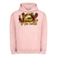 Pigment Salmon Baby Jesus Joy To The World Urban Hoodie - MaliasSmallBusiness
