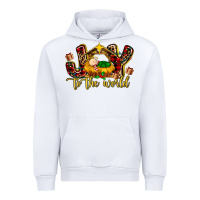 White Baby Jesus Joy To The World Urban Hoodie - MaliasSmallBusiness