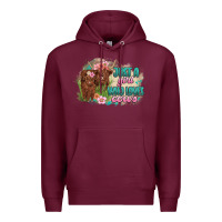 Burgundy just a girl who loves cows Premium Hoodie - MaliasSmallBusiness
