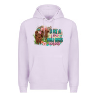 Lilac just a girl who loves cows Premium Hoodie - MaliasSmallBusiness