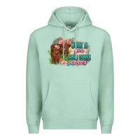 Seafoam just a girl who loves cows Premium Hoodie - MaliasSmallBusiness
