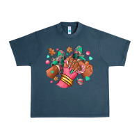 Midnight Navy pink christmas black girl sneakers Urban Heavy Tee - RanaPortraitStore