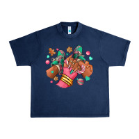 Pink Christmas Black Girl Sneakers Urban Heavy Tee | Teevron