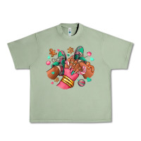 Oil Green pink christmas black girl sneakers Urban Heavy Tee - RanaPortraitStore