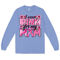 Colony Blue i wear pink for my mom Long Sleeve Tee - Zillion Design Studio