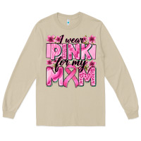 Mushroom i wear pink for my mom Long Sleeve Tee - Zillion Design Studio
