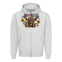 Dove Grey Moorica Zipper Hoodie - CowhideDigitalArt
