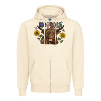 Sandshell Moorica Zipper Hoodie - CowhideDigitalArt