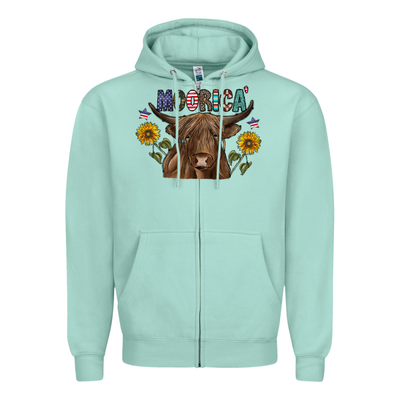 Moorica Zipper Hoodie by CowhideDigitalArt | Teevron