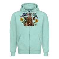 Seafoam Moorica Zipper Hoodie - CowhideDigitalArt