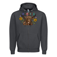 Smoke Moorica Zipper Hoodie - CowhideDigitalArt