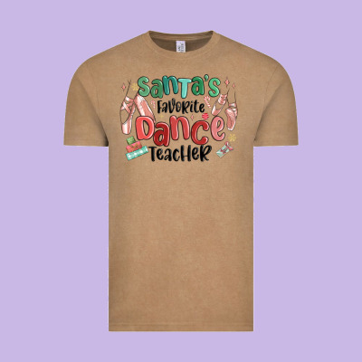 Vintage Tee santa's favorite dance teacher
