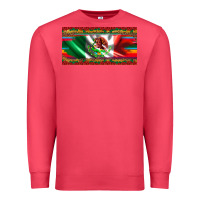 Cardinal mexico flag serape roses leopard and glitter licanse plate Premium Sweatshirt - Artiststas