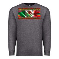 Charcoal Heather mexico flag serape roses leopard and glitter licanse plate Premium Sweatshirt - Artiststas