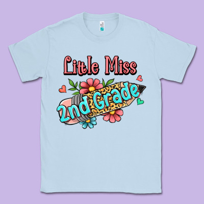Little Miss Second Grade Classic Tee Designed By Ranaportraitstore
