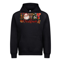 Black Howdy Christmas Santa Urban Hoodie - NancyCooperArtShop