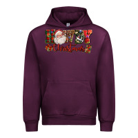 Mauve Wine Howdy Christmas Santa Urban Hoodie - NancyCooperArtShop